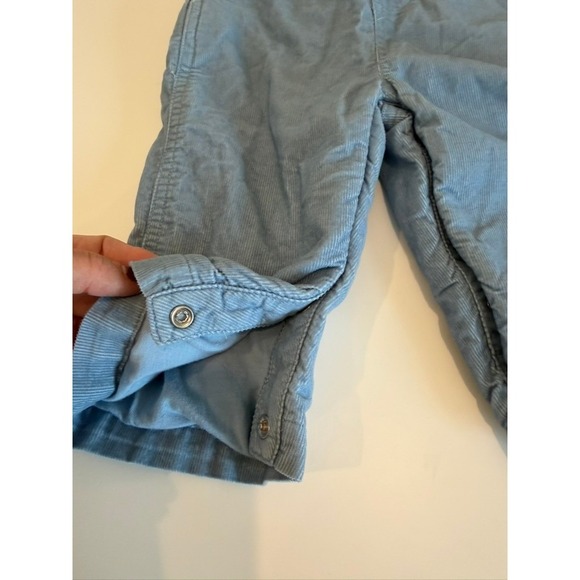 Polo Ralph Lauren Baby Cotton Blue Corduroy Sleeveless Overall, Snap Bottom, 9M - Picture 3 of 4